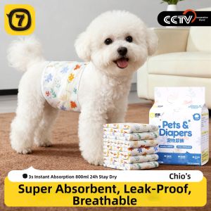 7o | Dogs Disposable Diapers Ultrathin Design For Male Dogs Prevent Falling Female Dogs Period Pants