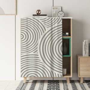 No-Door Wardrobe Door Curtain Dustproof Home Shoe Cabinet Cabinet Shelf Miscellaneous Goods Conceal Cloth Curtain