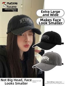 TUCANO | New Fashion Wide Brim Big Head Old Vintage Holes Small Face Show Baseball Cap