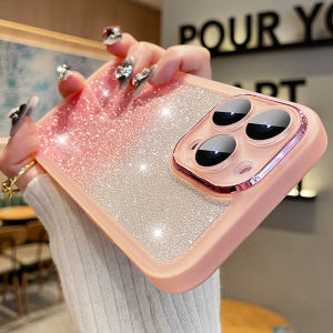 Fashion Bling Glitter Phone Case For iPhone Air 17 16 E 15 Pro Max 14 Plus 13 12 11 Shockproof Bumper Silicone Clear Back Cover