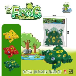 mainan kodok tarik jalan lidah bisa keluar masuk OCT 7255 mainan anak anak