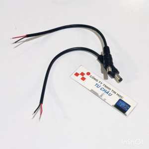 Dây nối nguồn DC đầu 5.5mm x 2.1mm (Đực) dài 15Cm / Giá bán 1 Cặp (2 Sợi)