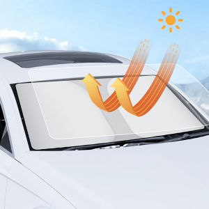 Upgraded Thickening Car Front Window Foldable Sunshade Automotive Interior Portable Car SUV Outdoor Parking Dust-proof Sun Protection Cover