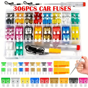 50-306 pcs car fuse combination kit mini small medium fuse blade type for marine automotive2A 3A 5A 10A 15A 20A 25A 30A 35A