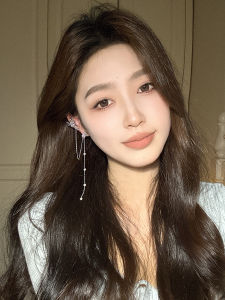 Elegant Butterfly Pearl Tassel Earrings Clip-On One-Piece Unique Personality High-End Feelings Fresh out Fashion Jewelry