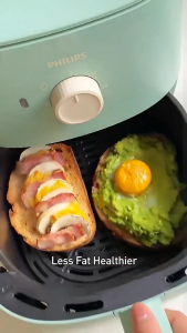 Cyclone Air Fryer 3L Basket Capacity HD9100 Household Multifunctional Electric Fryer Starfish Chassis Reduces Grease Airfryer Oven for 1-2 people