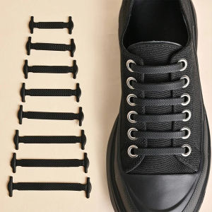 16Pcs Elastic Shoe Laces for Sneakers Silicone Stretch Shoelaces No Tie Shoelace for Kids Shoes Rubber Band Shoelace Shoestrings