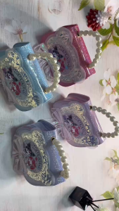 High-quality New Cute Shoulder Bag for Kids with Sequins Cartoon Lace Beads Handbag Crossbody bag