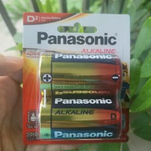 Vỉ 2 viên pin đại Panasonic Alkaline - pin kiềm cỡ D LR20T/2B-V - Hàng Chính Hãng Xuất xứ Nhật Bản