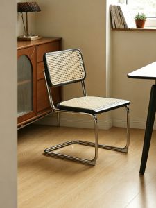 XIANGNANSONG | Scandinavian Style Solid Wood Rattan Armchair