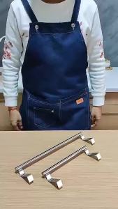 [HCM] Khung Treo Khăn Inox Cài Gắn Cánh Tủ Nhà Bếp Inox Cứng Cáp -Hesede