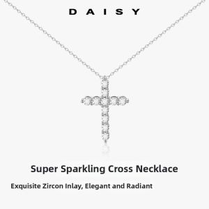 DAISY DREAM | Fully Studded Elegant Cross Necklace