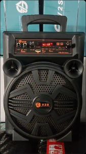 V2S PB801TWS 8.8Inches Portable Wireless Bluetooth Speaker With Wired Microphone