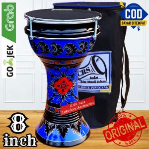 Dumbuk Pinggang 8 Inc Hitam Biru Power Beat Hitam