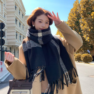 JIFANPAUL | Thick Warm Checkered Winter Scarf