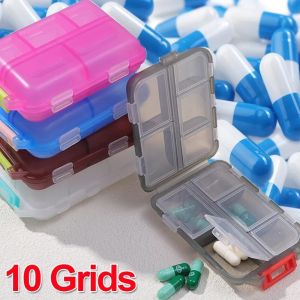 10 Grids Pill Case Weekly Tablet Storage Box Portable Travel Pill Container Organizer Plastic Box Medication Box Med Box - Lazada