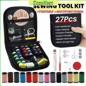 C.N 27Pcs/set Portable Sewing Kit Home Craft Knitting Tools Organizer with Needle Case for DIY