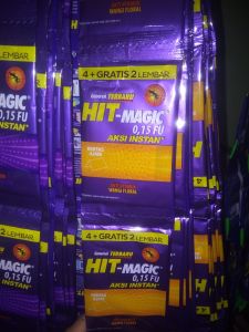 HIT Magic aksi instan 0.15FU  fresh (4+2 sheets) Basmi nyamuk Isi 12 sachet Hit bakar Hit Kertas