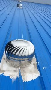 304 Stainless Steel Roof Ventilator 100-110mm Unpowered Wind Turbine Exhaust Fan for Residential Industrial Air Vent Attic Ventilation Ball