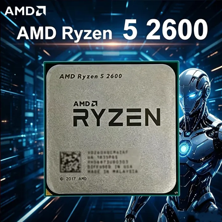 AMD | AMD Ryzen 5 R5 2600 3.4GHz 6-Core 12-Core CPU Processor Socket AM4