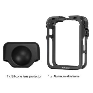 Puluz | PULUZ Hợp Kim Nhôm Bảo Vệ Lồng Thỏ Cho DJI Osmo 360 II/360 Camera Full Cover Chống Rơi Nắp Ống Kính Phụ Kiện