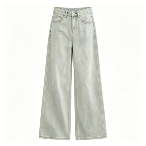 MANMI | Quần Jeans Ống Rộng Dáng Ôm Cao Waist