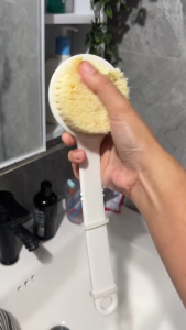 Long Handle Bath Brush Soft Bristle Back Scrubber Body Shower Brush Hangable for Men Women Kids