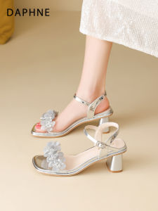 Daphne | French Thick Heel Sandals Women 1-strap High Heels