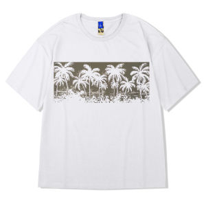 Trendy Mens Short Sleeve T-Shirt Heavyweight 300g Summer Loose Fit Large Size Cotton Half Sleeve Base Shirt Breathable