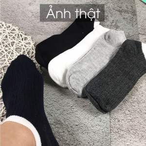 Set 10 đôi tất thấp cổ hút mùi thoáng khí họa tiết sọc dài