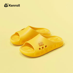 Kenroll Patent Anti-Slip Slippers Indoor Bath Thick Bottom for Boys And Girls Home Use Summer Four Seasons Casual One-Strap Slippers