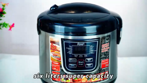 RAF Multicooker 5L R.166B – Multi-Function Cooking Fast Cooking Energy Saving Auto Keep Warm Premium Non-Stick 🔥