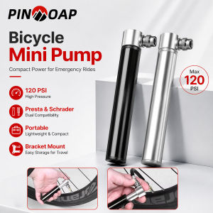 PINMOAP 1PC Lightweight Bicycle Mini Pump Portable High Pressure Tire Inflator For Presta Schrader Valve Mtb Road Cycling Repair