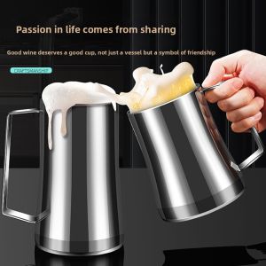 Creative Large Capacity Stainless Steel Beer Mug