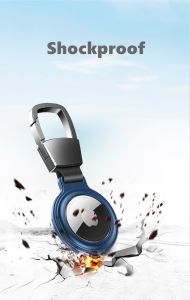 Newkee  Magnetic Metal Protective Airtag Case For Airtags Cover With Keychain For Apple Locator Tracker Anti-lost Device For AirTag Case