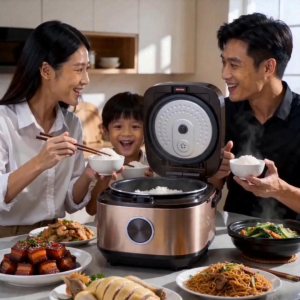 PowerPac Multi-Purpose Digital Rice Cooker 1.5L/1.8L with Non-stick Inner Pot (PPRC312 / PPRC318)