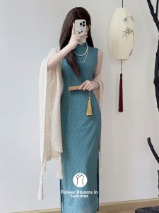 Youth Style Chinese Cheongsam Dress Thin Sleeveless