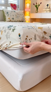 [ship in 24h]100% Cotton Bedsheet -Grade A Soft Breathable Anti-bacterial Dormitory Student Bedsheet Single/Super Single/Queen/King