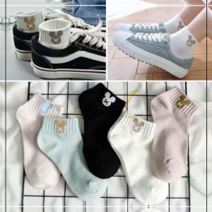 SK-FASHION 5 Pairs (MK) Student Summer Thin Breathable Korean College Style Deodorant Socks