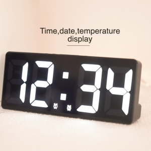 Digital Alarm desk Clock for A Bedroom LED Clock with Temperature Electronic Table Date Display with Large Screen Home Decor