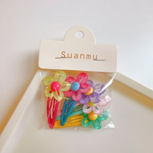 Colorful Cartoon Baby Girl Hair Clips Childrens Basic Forehead Bangs Hair Accessories Little Girls Cute Toddler Hair Barrettes