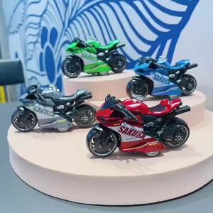 Keychain Creative Mini Harley Motorcycle Pull Back Car Fashionable Unique Bag Trendy Cool Toy Pendan