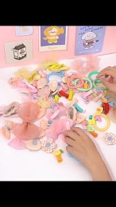 Hair Bow Holder Organizer For Girls Hanging Bow Holder For Girls Hair Accessories Storage Organizer For Headbands Hair Clips Hair Ties Scrunchies