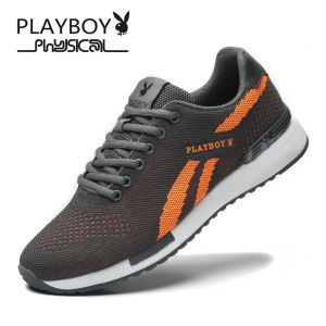 Playboy Mens Winter Fleece Lined Warm Cotton Running Shoes Casual Sports Travel Shoes Breathable Mesh Upgraded Version