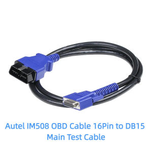 Cáp OBD Chính Cho Máy Quét Chẩn Đoán Autel MaxiIM IM508 IM608 IM608Pro Đầu Nối 16 Chân DB15 DB26 Màu Xanh Dương Thay Thế Dây Kiểm Tra