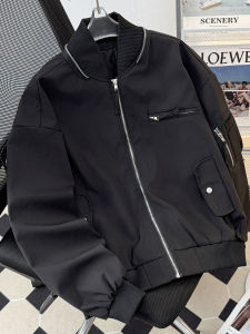 แจ็คเก็ตสไตล์อเมริกันย้อนยุค Cleanfit สำหรับผู้ชาย ทรงหลวม ฤดูใบไม้ร่วง/ฤดูหนาว แจ็คเก็ตแบบมีฮู้ด ทรงหลวม ทรงหลวม ทรงหลวม