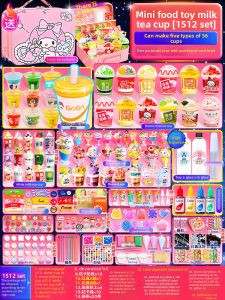Girl DIY Mini Cup Drink Play Set
