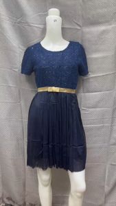 comfortable Casual Short Sleeve Lace Dress for Women - M/L Fit - Womenswear Stretchy 983