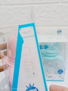 BOTOL SUSU BAYI WIDE NECK PRETTY BABY DENGAN PEGANGAN BPA FREE AMAN ANTIKOLIK DENGAN PEMBERAT