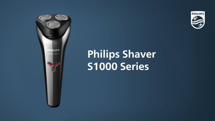 Philips | Shaver 1000 | Alat Cukur Electric Kumis dan Jenggot Pria | Cukur Cepat Tanpa Luka Baret dengan SkinGuard Teknologi | Hitam | S1103/02